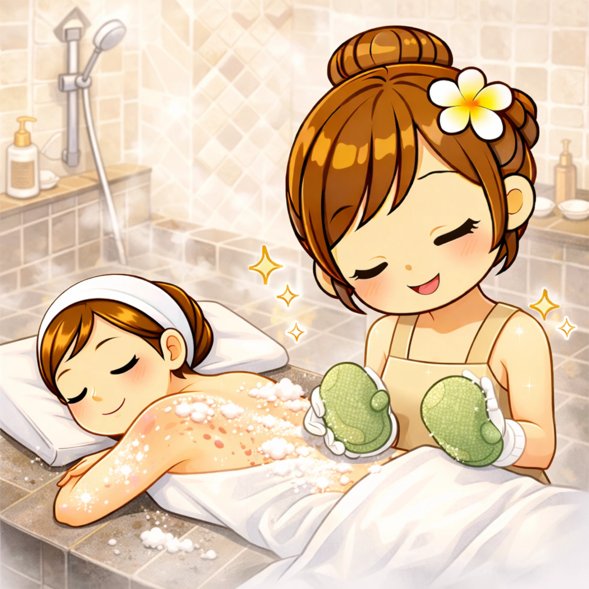 あかすり施術イメージ
