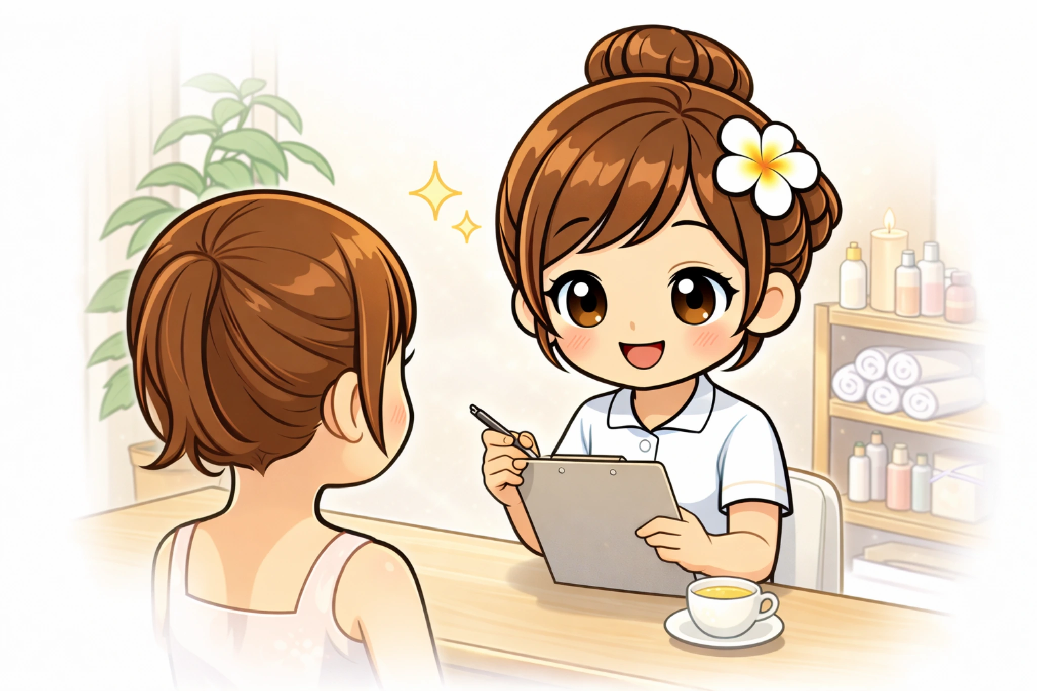 スタッフ案内イラスト